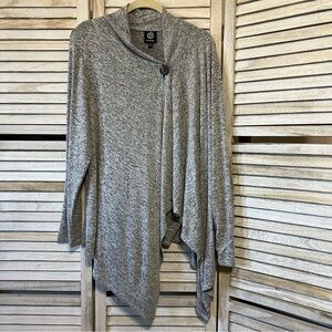 Bobeau Gray Cardigan Sweater